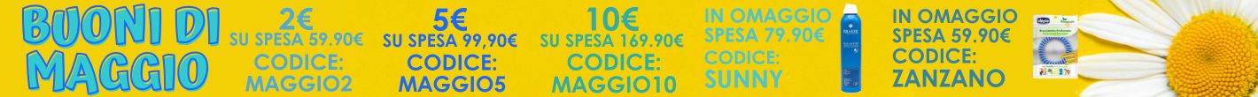Codici sconto di maggio